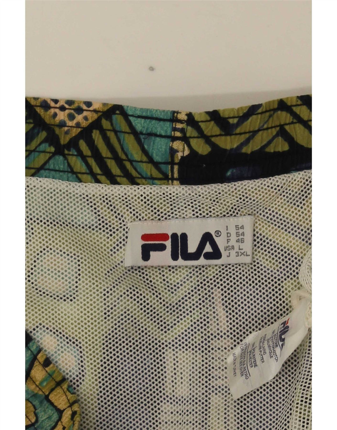 Fila Bañador Hombre De Algodón Geométrico Multicolor Grande