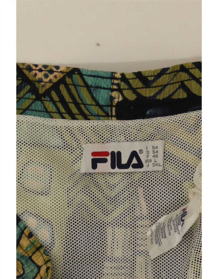 Fila Bañador Hombre De Algodón Geométrico Multicolor Grande