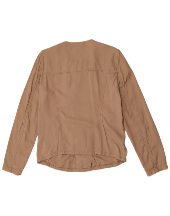 Gap Chaqueta militar extragrande para mujer UK 10 Small Beige Lyocell