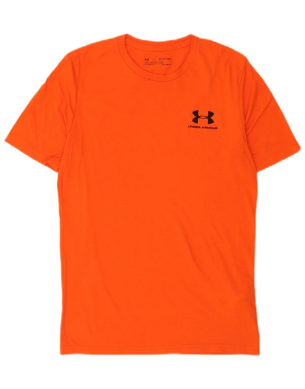 Under Armour Camiseta Heat Gear para hombre Top XS Algodón naranja
