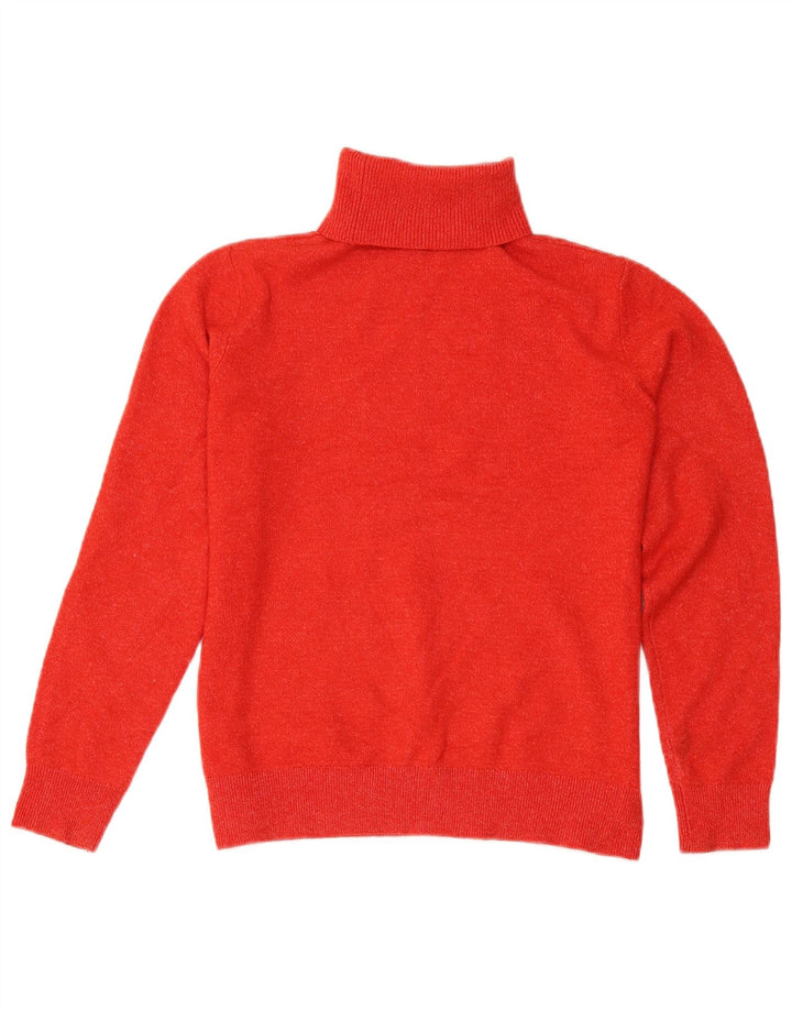 Marks & Spencer Suéter tipo jersey con cuello vuelto para mujer Reino Unido 10 Pequeño rojo moteado