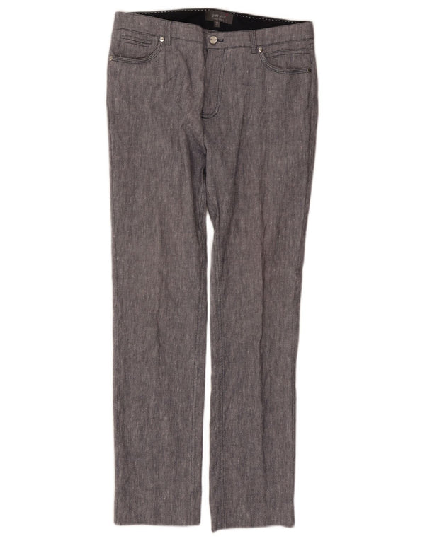 Marks & Spencer Pantalones casuales para mujer UK 10 Small W30 L27 Azul marino
