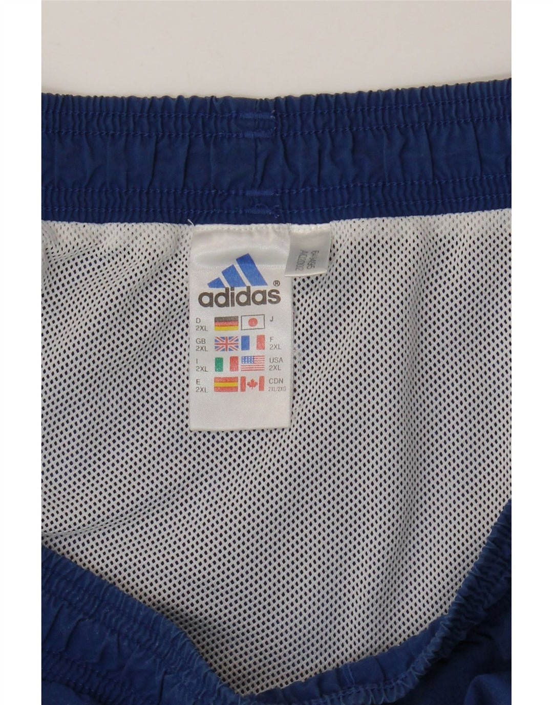 ADIDAS Pantalones cortos deportivos gráficos para hombre 2XL Azul Colorblock Poliamida