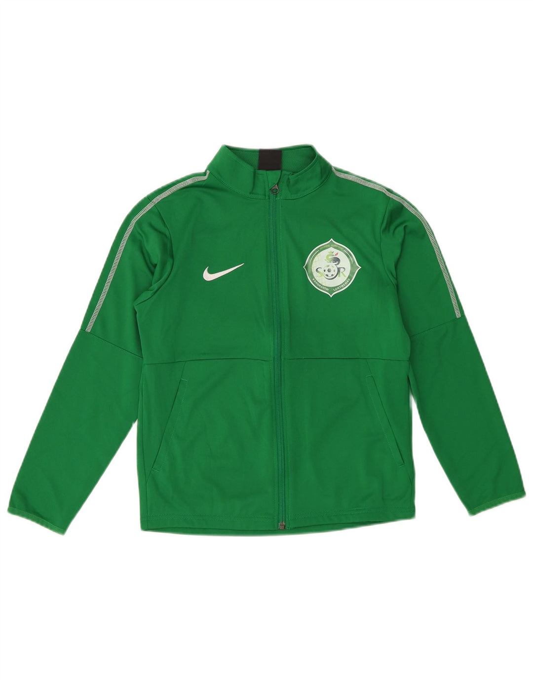 Nike Boys Dri Fit Graphic Chándal Top Chaqueta 10-11 años Verde Mediano