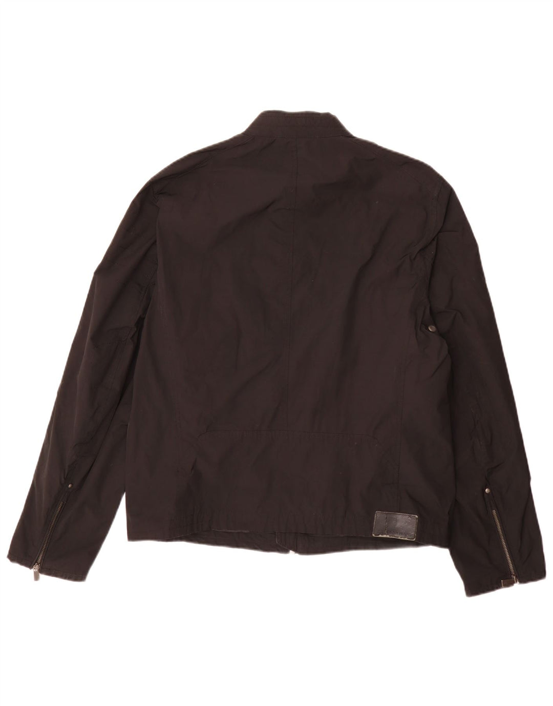Trussardi Chaqueta Biker para Hombre UK 36 Small Negro