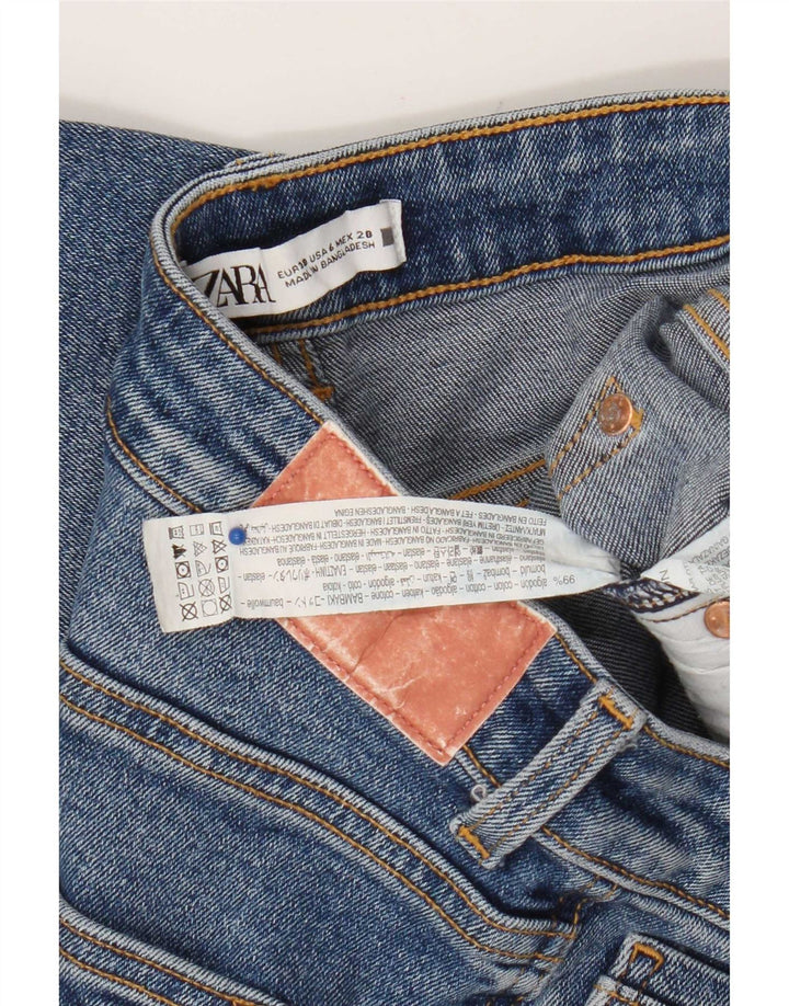 Zara Jeans Bootcut para Mujer EU 38 Small W28 L26 Algodón Azul
