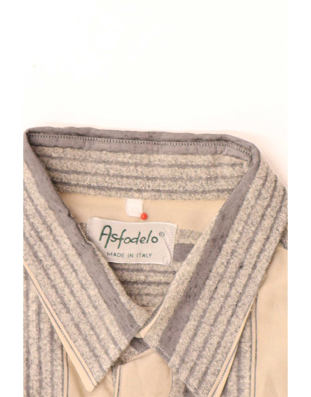 Camisa Vintage Hombre XL Gris Rayas
