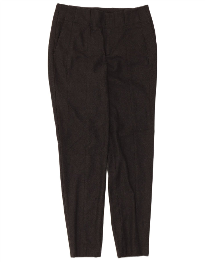 Zara Mujer Pantalones Chinos Pegged Pequeños W26 L28 Gris