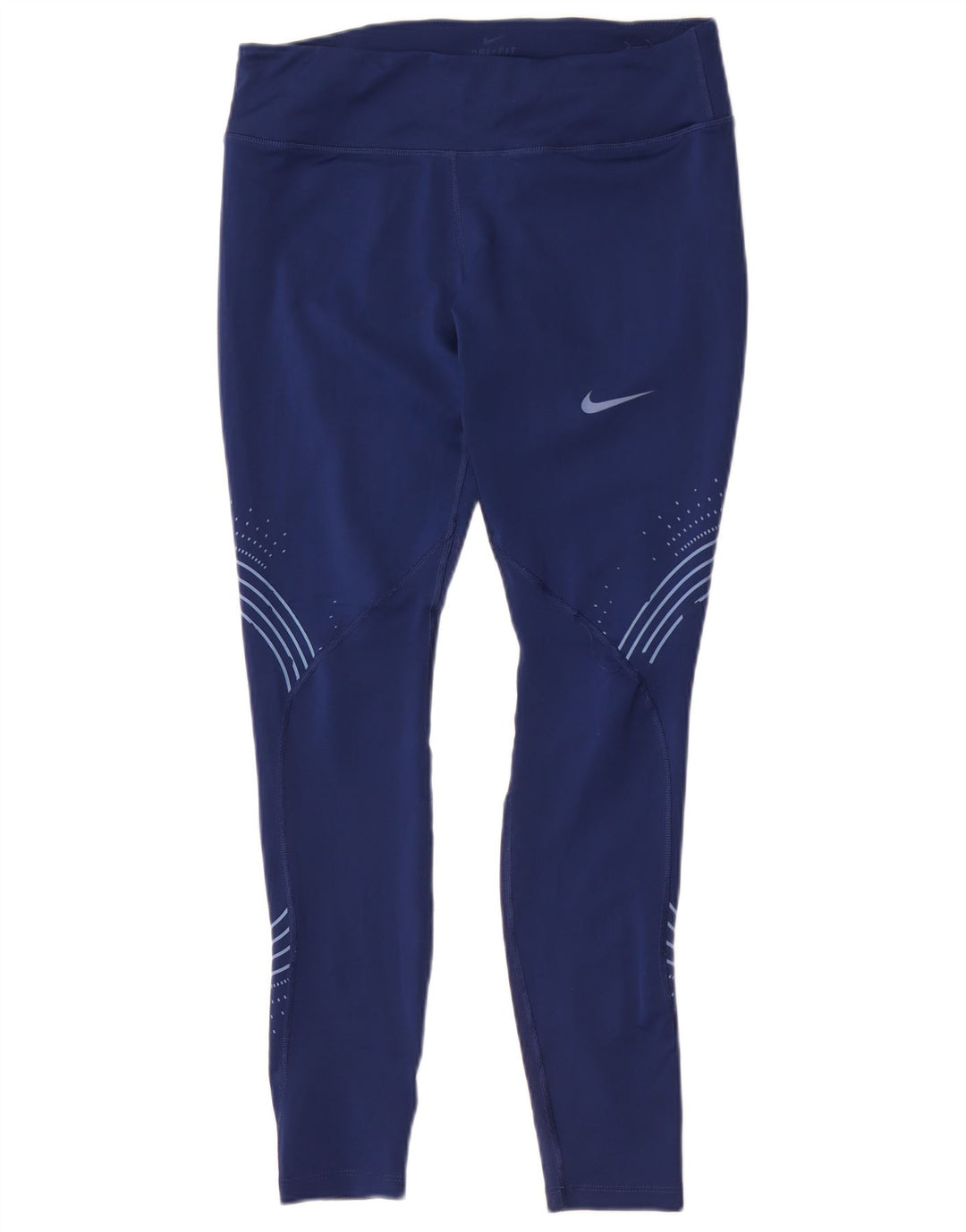 Nike Leggings Dri Fit para mujer UK 44 Grande Azul marino Geométrico Poliéster