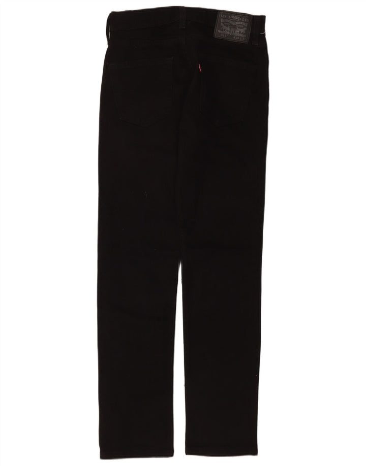 Levi's Hombre 511 Slim Jeans W28 L32 Algodón Negro