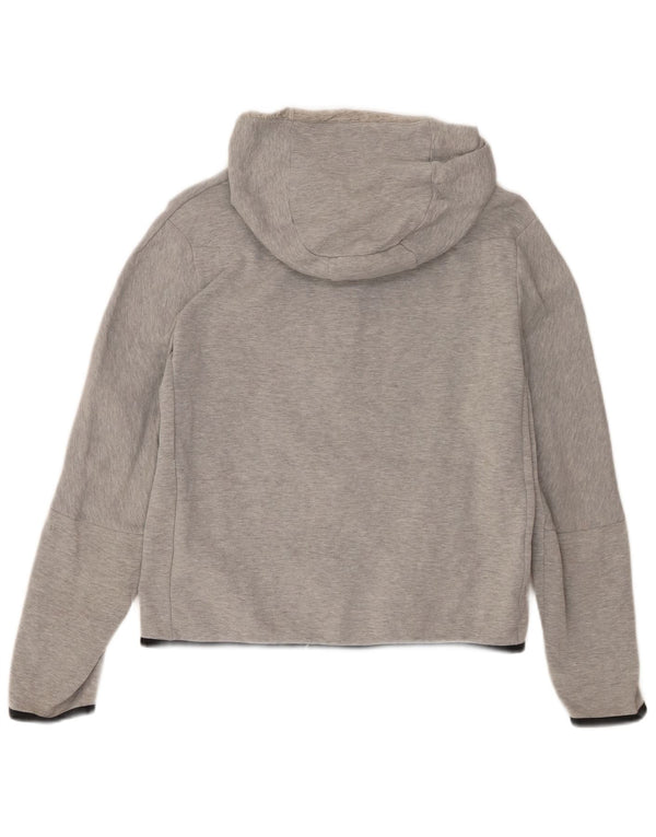 Nike Sudadera con capucha y cremallera de ajuste estándar para niños 13-14 años XL Gris moteado