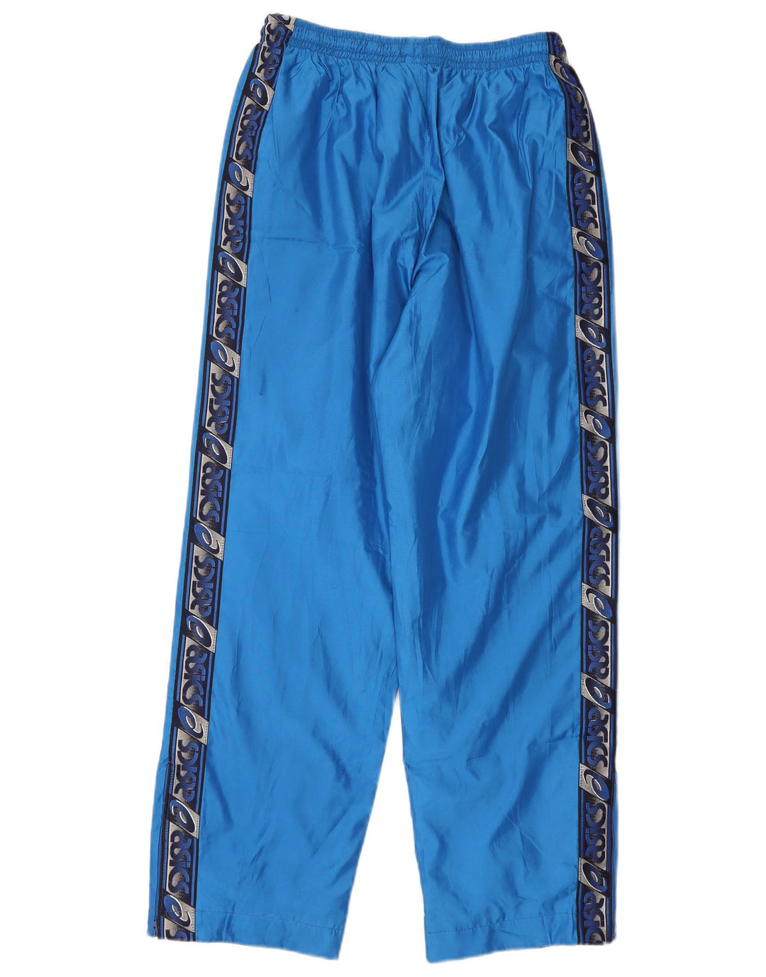 Asics Hombre Pantalones De Chándal Gráfico Poliéster Colorblock Azul Medio