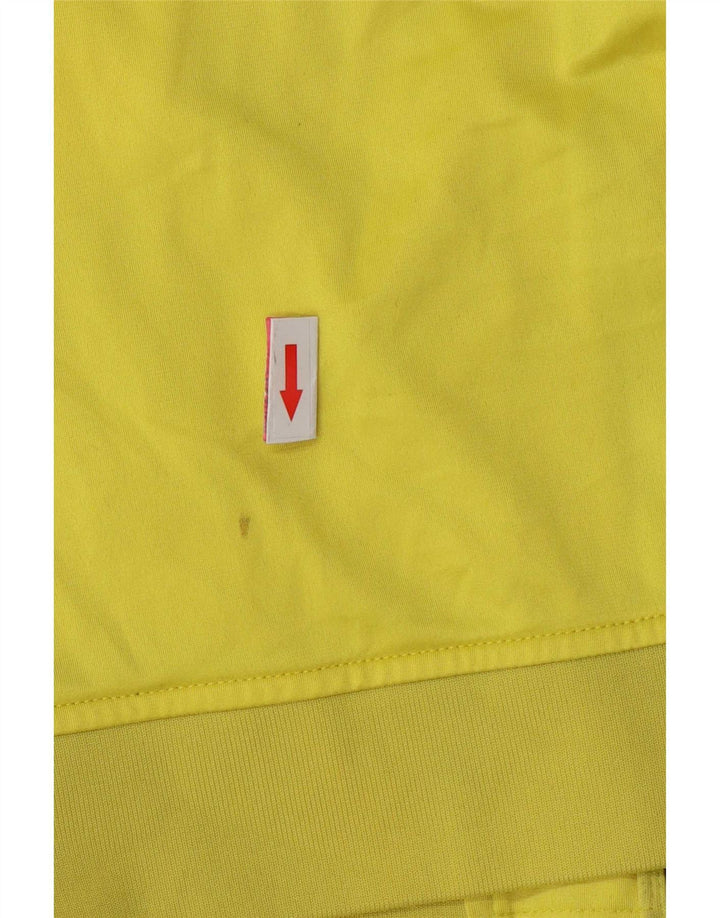 Kappa Chaqueta de chándal con gráfico para mujer UK 40 Medium Yellow Colourblock