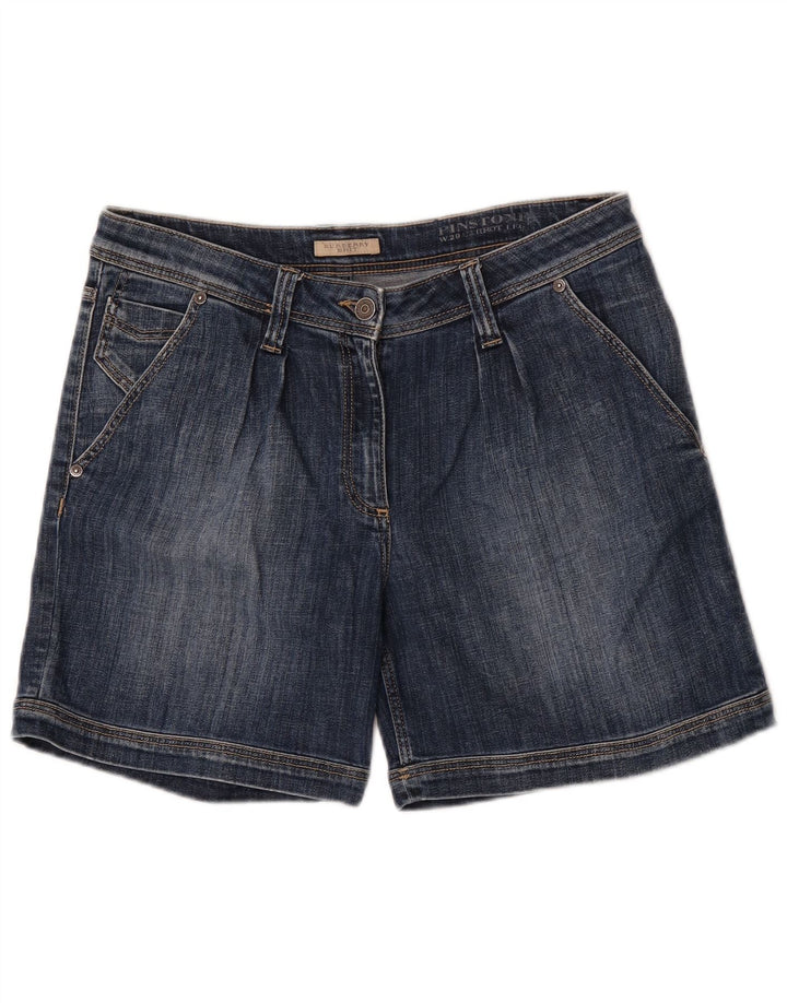 Burberry Mujer BRIT Denim Shorts W29 Algodón Azul Medio