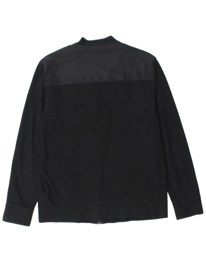 Dkny Hombre Chaqueta De Chándal Superior Algodón Color Block Mediano Negro