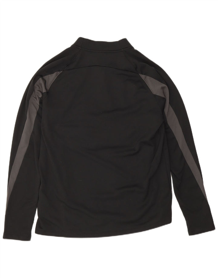Nike - Chándal Therma-Fit con cremallera y cuello para hombre, talla grande, poliéster negro