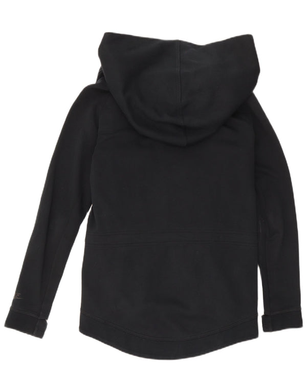 Nike Sudadera con capucha y cremallera para mujer UK 10 Small Black Cotton