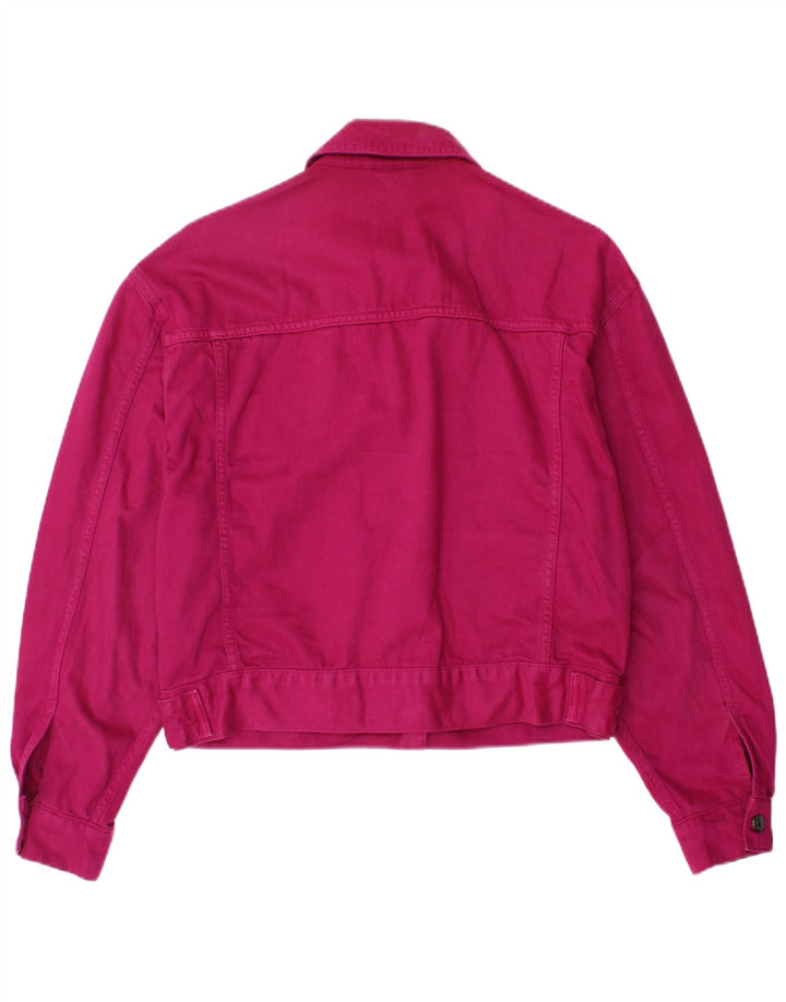 TOPSHOP Chaqueta vaquera extragrande para mujer UK 6 XS Algodón rosa