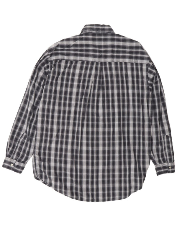 SCOTCH & SODA Camisa Hombre Large Azul Marino Cuadros Algodón Clásico