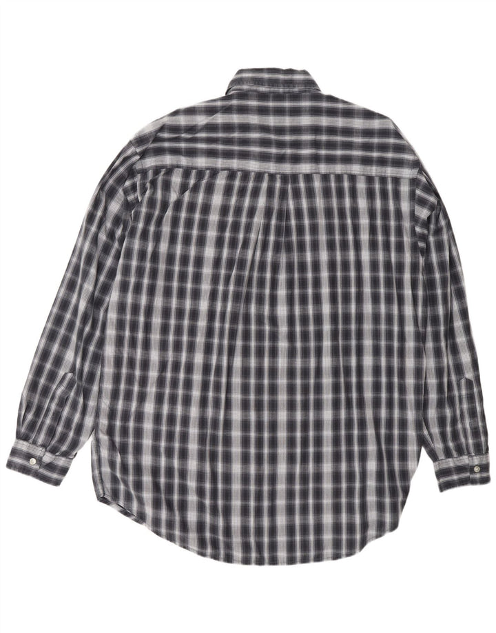 SCOTCH & SODA Camisa Hombre Large Azul Marino Cuadros Algodón Clásico