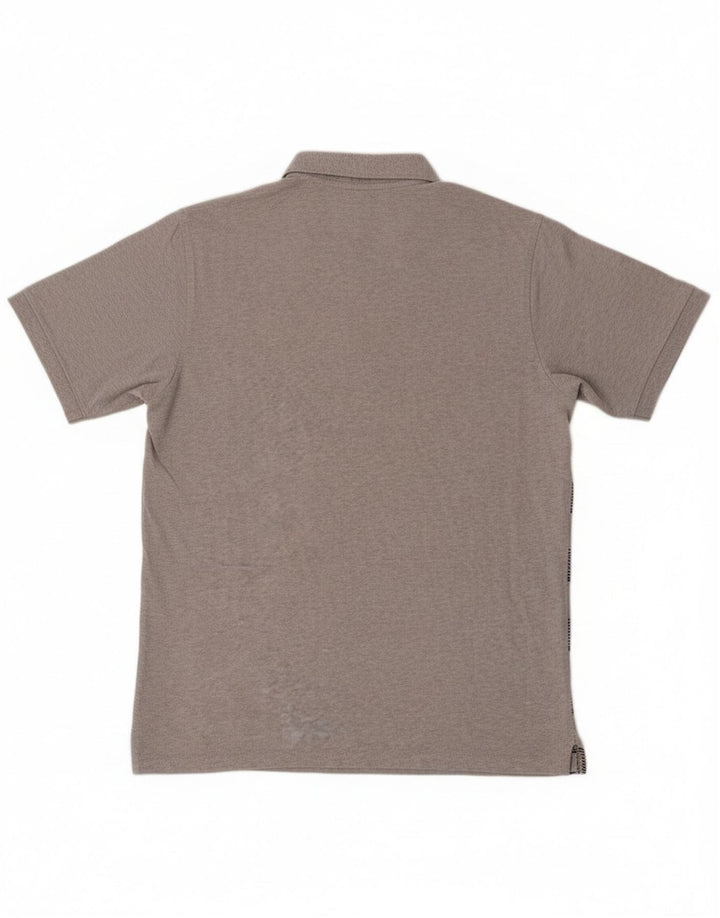 Polo Reebok Hombre De Algodón A Rayas Gris Medio