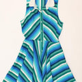 CLOSET Womens Sleeveless Swing Dress UK 8 Small Blue Striped Polyester Vintage CLOSET and Second-Hand CLOSET from Messina Hembry 
