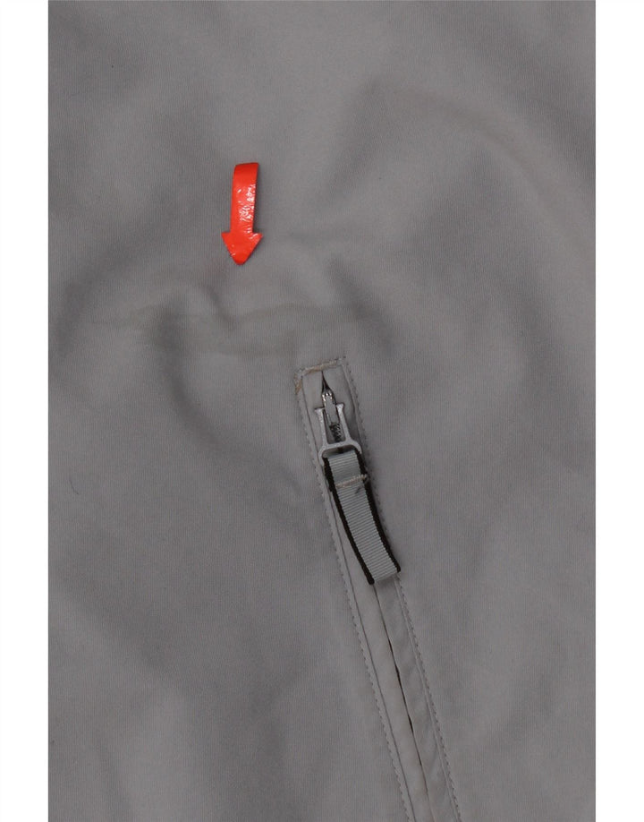 Adidas Hombre Chándal Top Chaqueta Gris Medio Colorblock