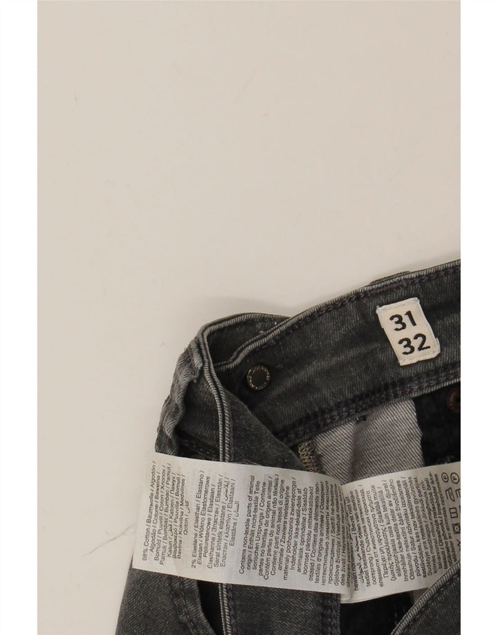 JACK & JONES Mens Slim Jeans W31 L27 Grey Cotton Vintage Jack & Jones and Second-Hand Jack & Jones from Messina Hembry 