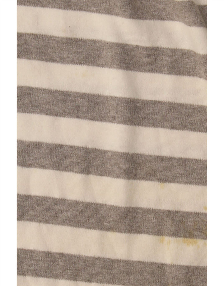 HOBBS Top para mujer manga 3/4 UK 40 Algodón a rayas gris grande