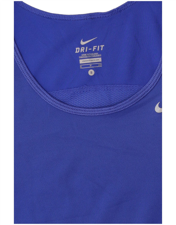 Nike Dri Fit Chaleco para hombre, talla pequeña, azul