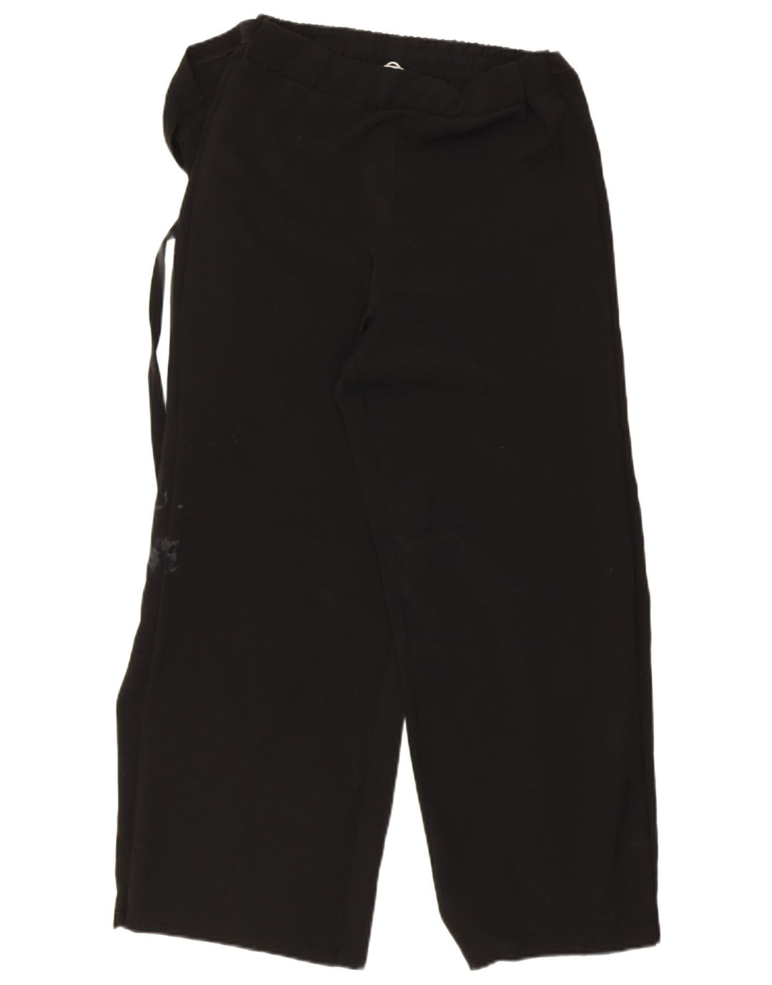 Zara Mujer Pantalón Casual Cruzado Mediano W30 L27 Poliéster Negro