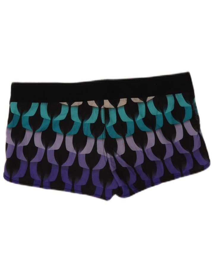 Hurley Pantalones cortos casuales para mujer US 10 grande W34 multicolor geométrico
