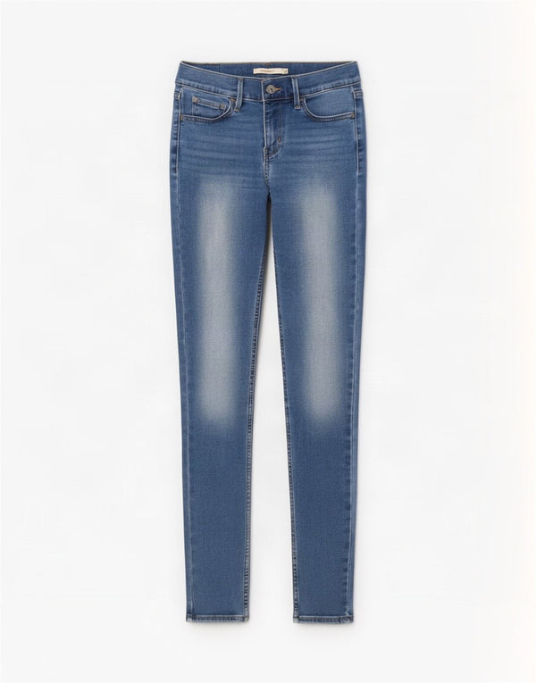 Vaqueros Levi's 710 Super Skinny para mujer W27 L30 Algodón azul