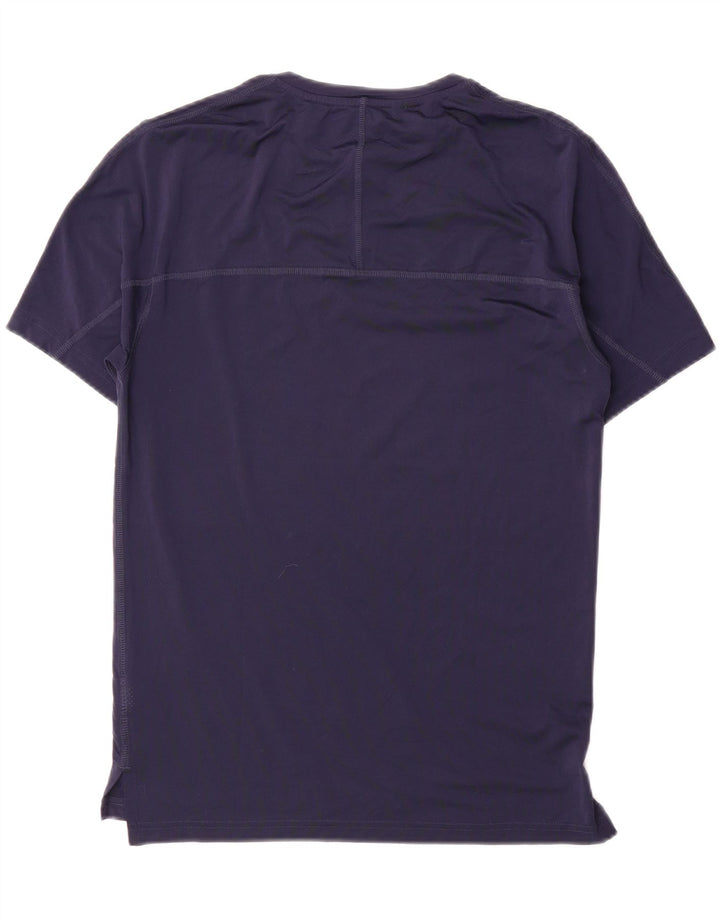 Reebok - Camiseta gráfica para hombre, talla pequeña, nailon azul marino