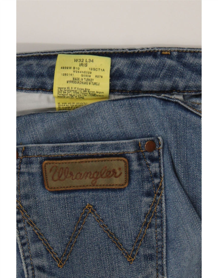 WRANGLER Womens Iris Bootcut Jeans W32 L29 Blue Cotton Vintage Wrangler and Second-Hand Wrangler from Messina Hembry 