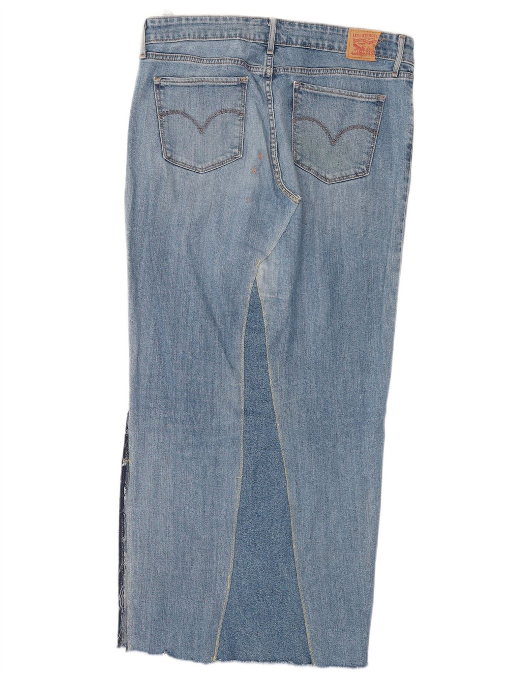 Levi's Mujer 711 Falda Vaquera Midi W30 Algodón Azul Medio