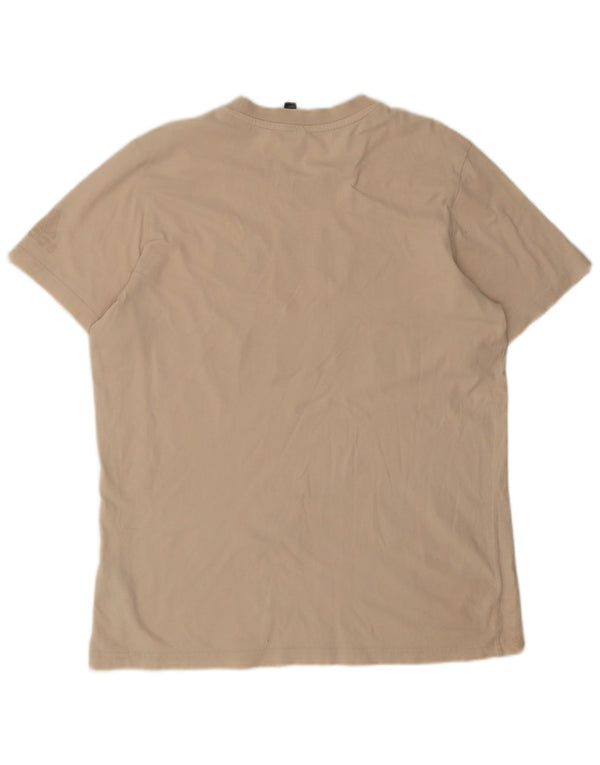 Adidas - Camiseta gráfica para hombre, talla grande, color beige