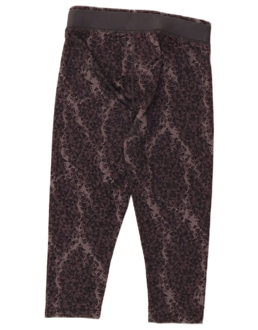 PUMA Leggings capri para mujer UK 10 Poliéster geométrico gris pequeño