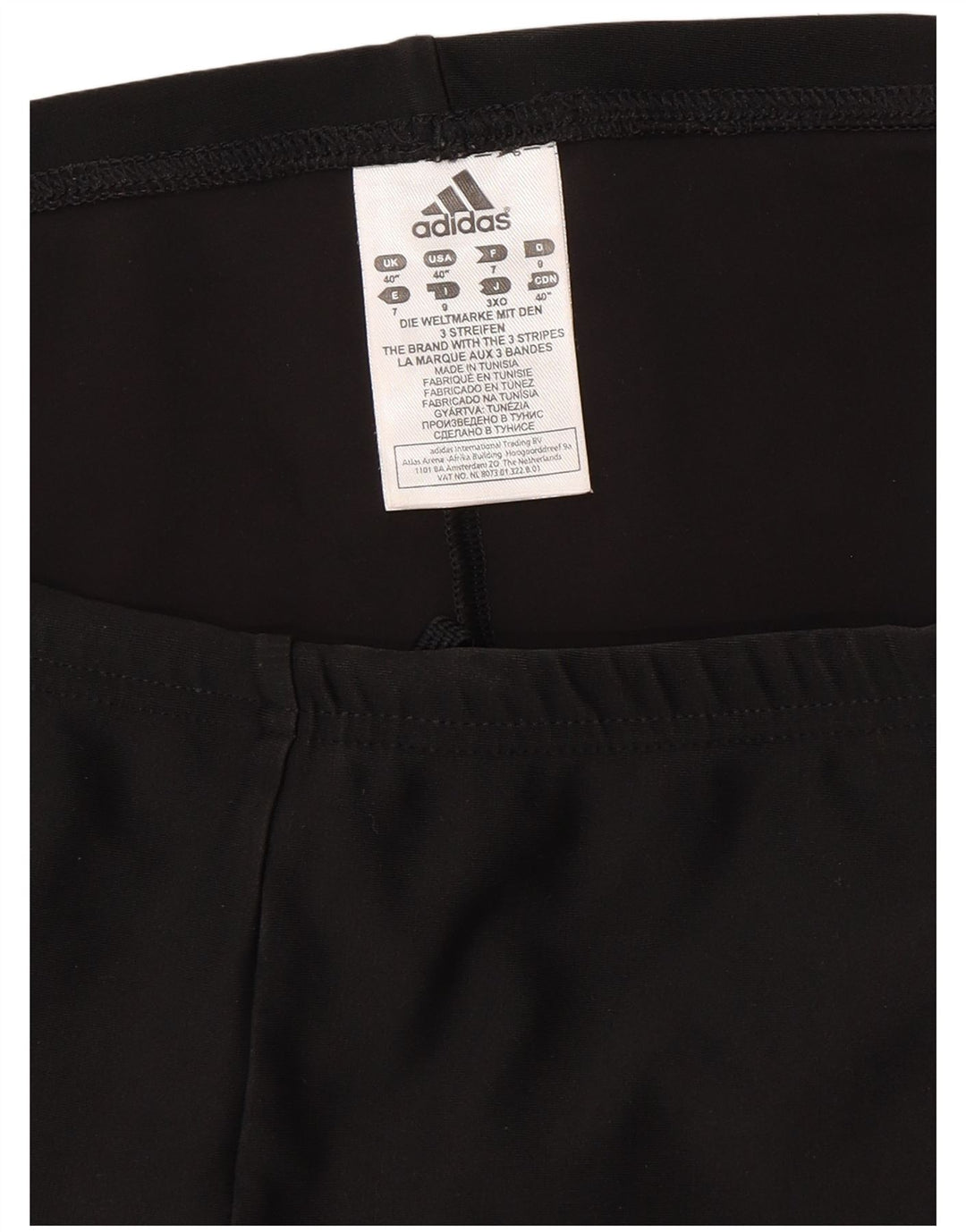 Pantalones cortos deportivos ADIDAS para hombre UK 40 Mediano Negro Poliéster