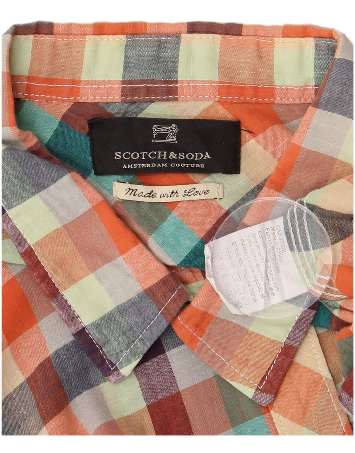 Camisa Hombre Scotch & Soda 2XL Algodón A Cuadros Multicolor