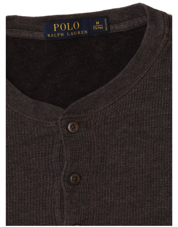 Polo Ralph Lauren Hombre Top Manga Larga Gris Medio