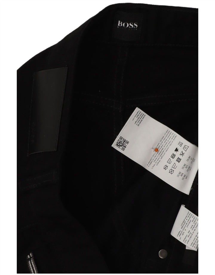Vaqueros rectos para hombre HUGO BOSS W36 L29 Algodón negro