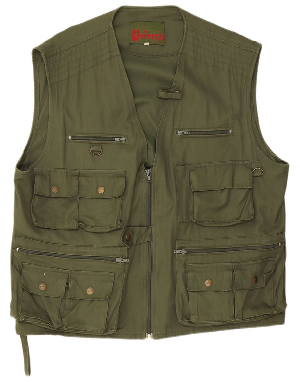 Univers Chaleco utilitario para hombre UK 44 2XL Algodón caqui