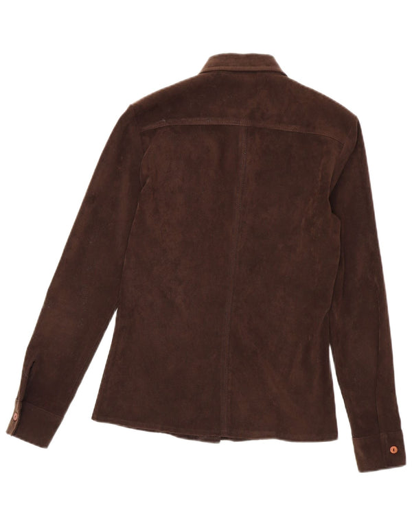 Sportstaff Camisa de Terciopelo para Mujer UK 44 Poliéster Marrón Medio