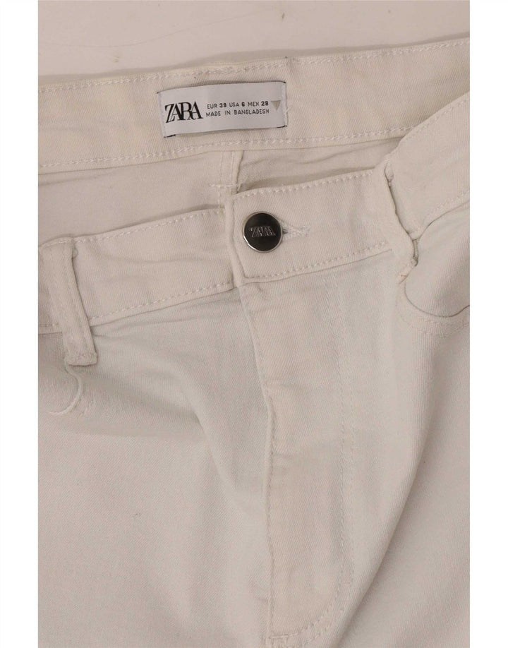 Zara Jeans Jegging para Mujer EU 38 Small W28 L28 Blanco