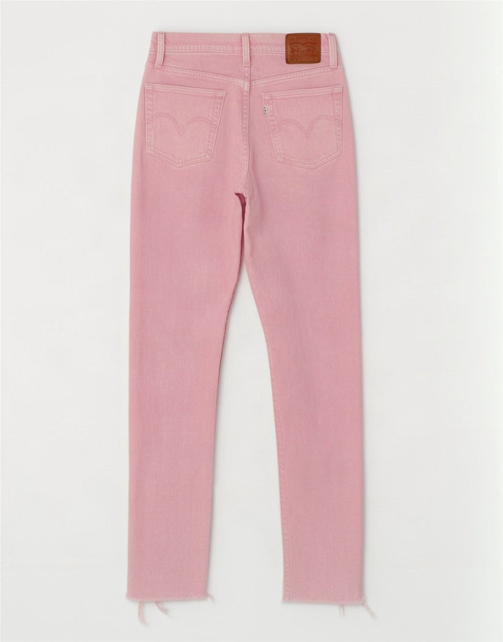 Levi's Vaqueros Rectos 501 Para Mujer Pequeños W27 L29 Rosa