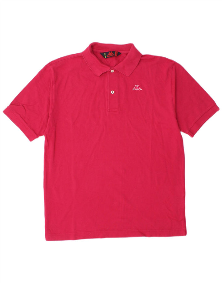 KAPPA Polo Hombre Algodón Rosa Medio