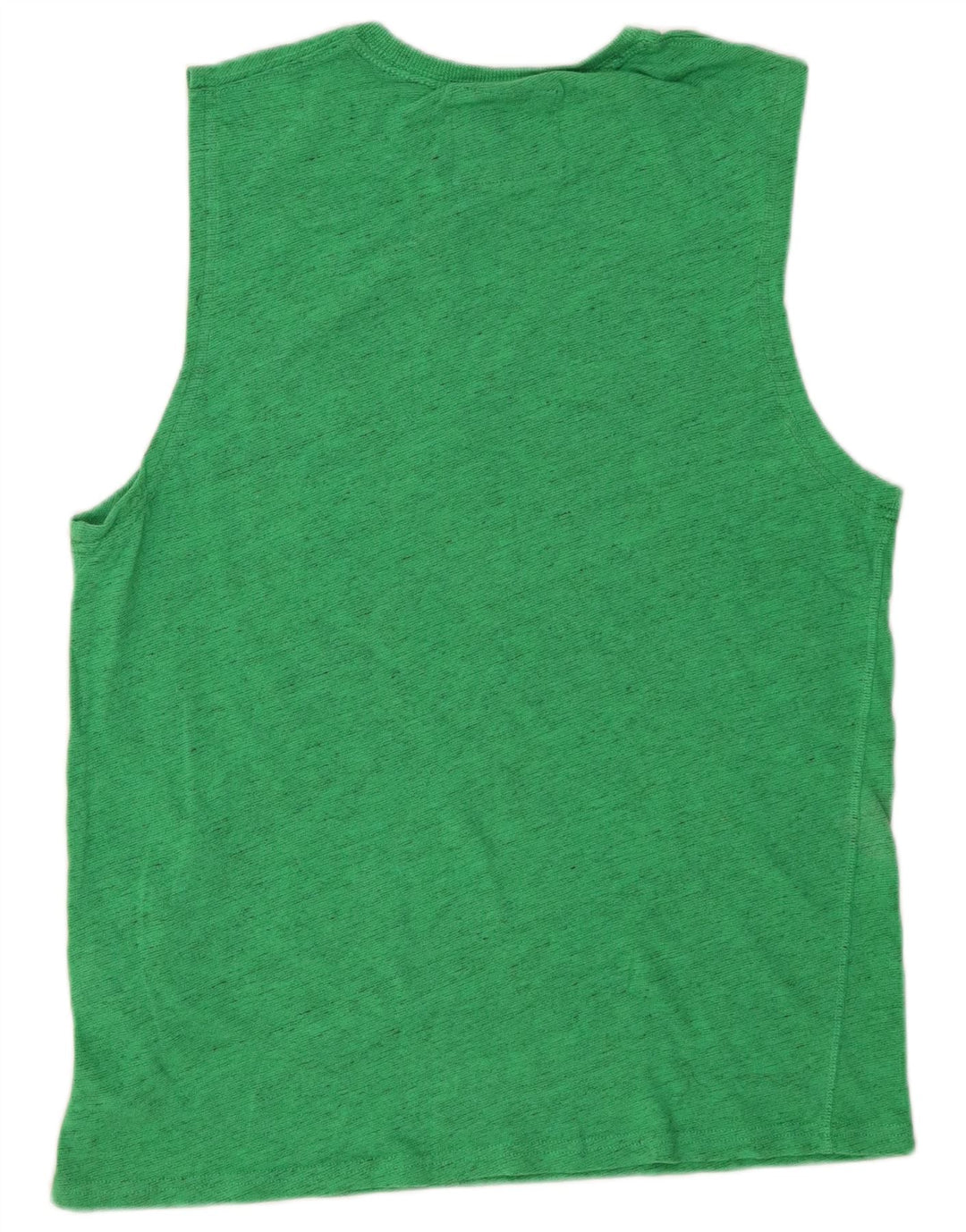 SUPERDRY Camiseta gráfica para hombre Top grande de algodón moteado verde