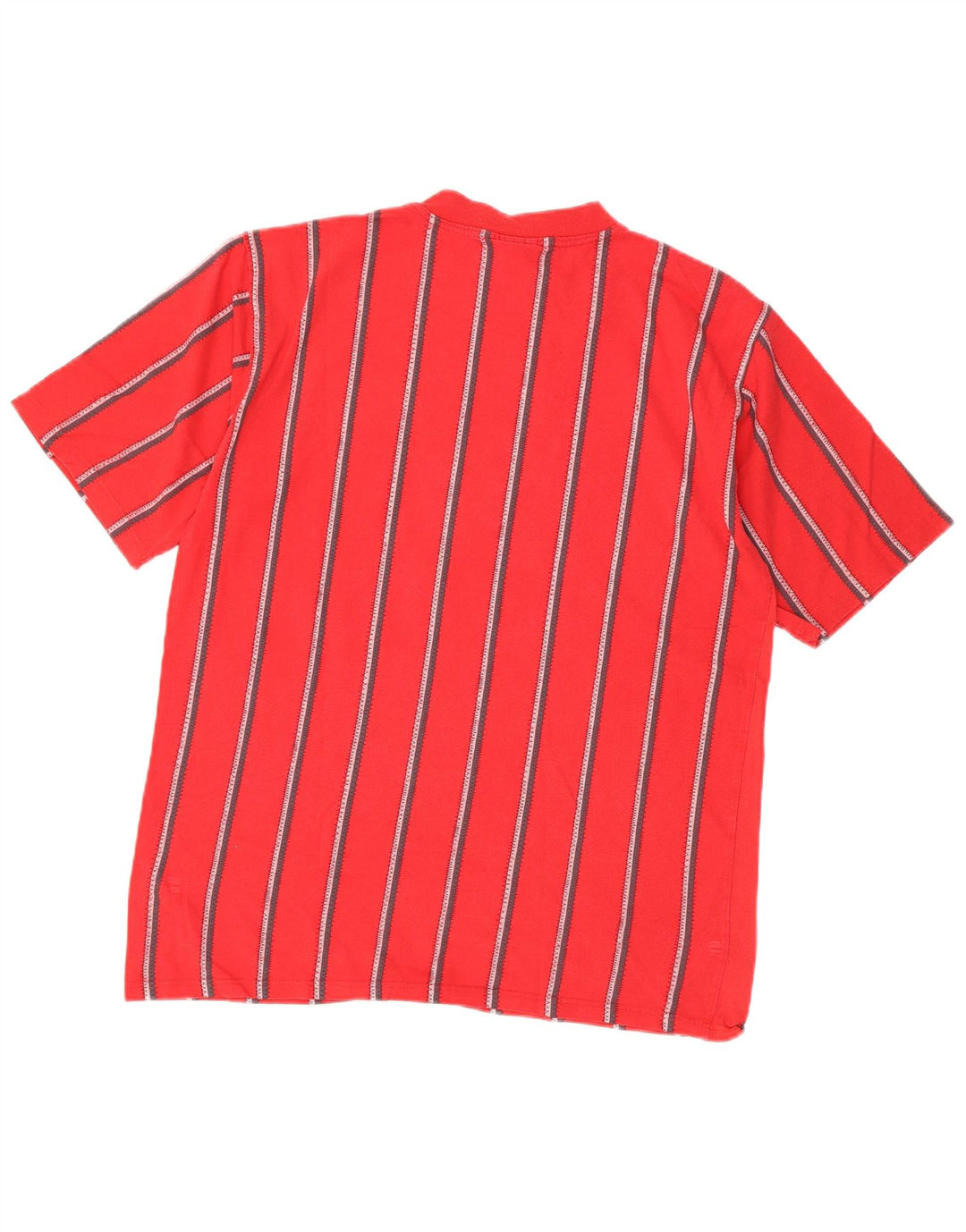 Camiseta Reebok Hombre Top Medium Rojo Rayas Algodón