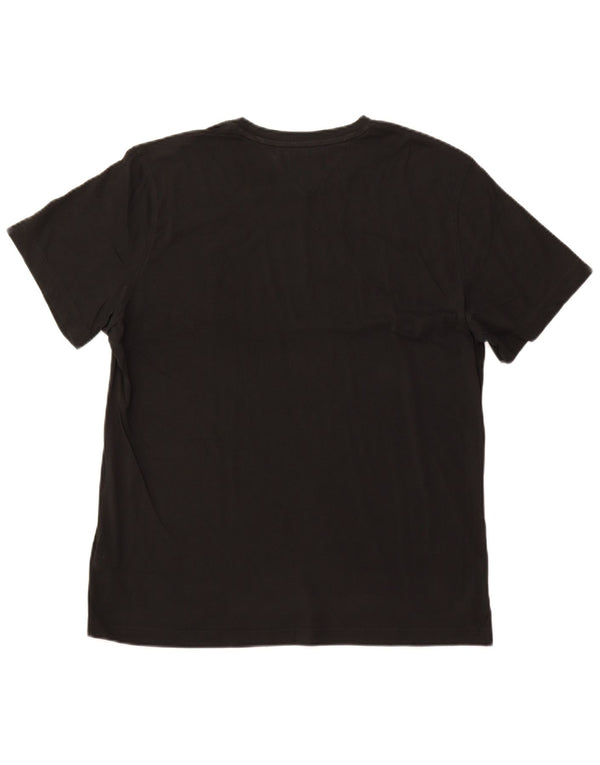 TOMMY HILFIGER Camiseta Hombre Top XL Algodón Negro